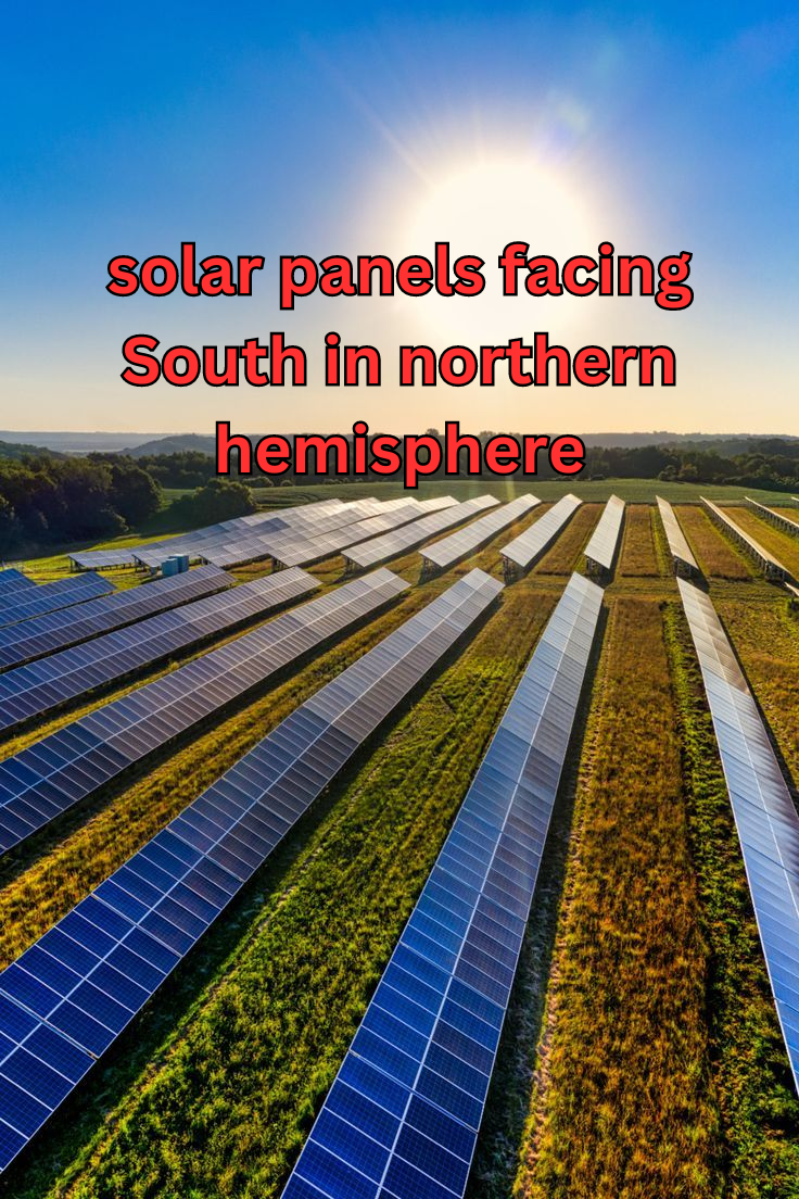 solar panels facing south