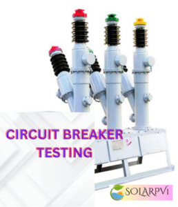 Testing and commissioning of a circuit breaker