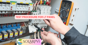 PRE COMMISSIONING TEST PROCEDURE F0R LT PANEL